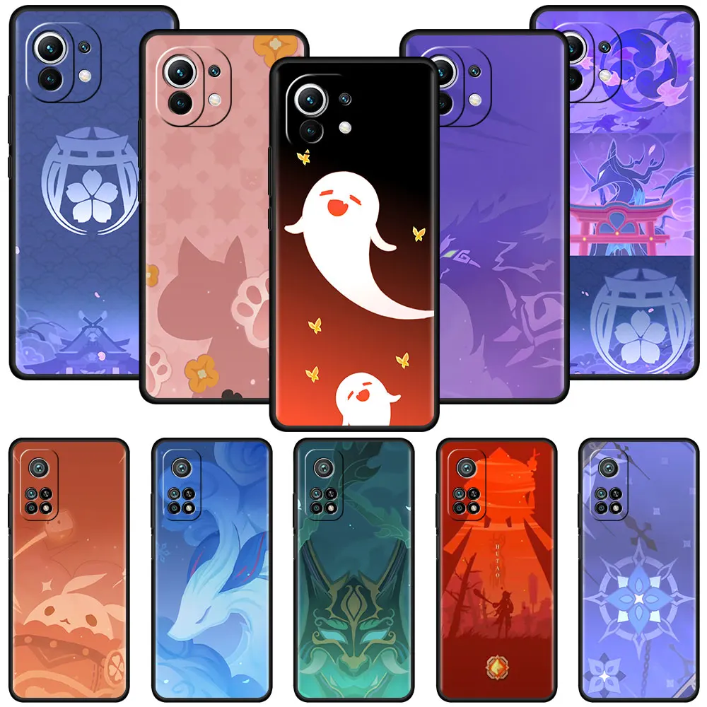 

Soft Case for Xiaomi Mi Poco X3 NFC M3 10T Pro 11 9 9T 11 CC9 CC9E Note 10 A2 Lite Tpu Phone Coque Game Genshin Impact