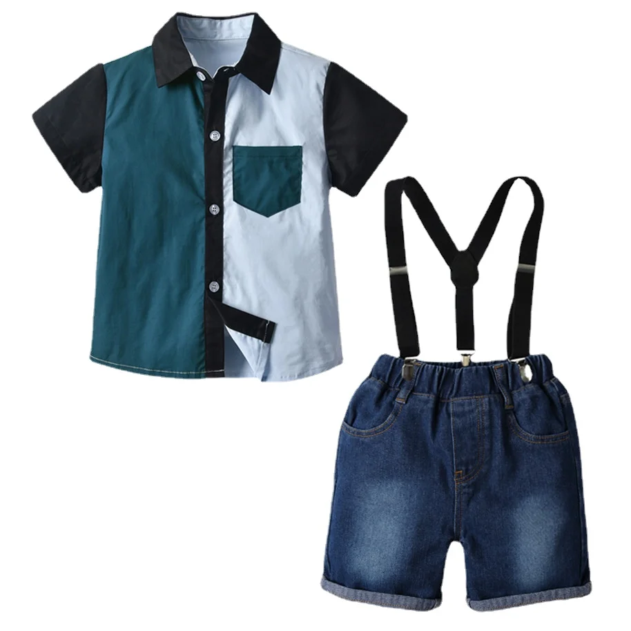 

2021 New Arrival Baby Boy Summer Clothes Shorts Sets Casual Children's Clothing Vacation Outfits Shorts and Top Set Ropa Verano