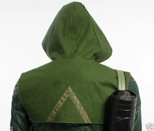 Зеленая Стрела Оливер Королева Косплей Костюм накидка капюшон только Бесплатная