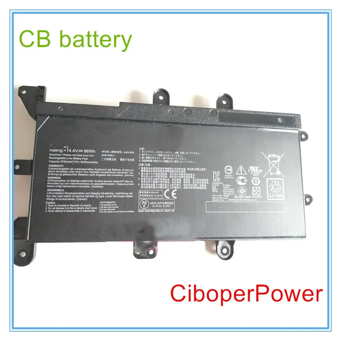 Оригинальный качественный Аккумулятор для ноутбука 14 4 В 96Wh A42N1830 G703GX ROG G7CX