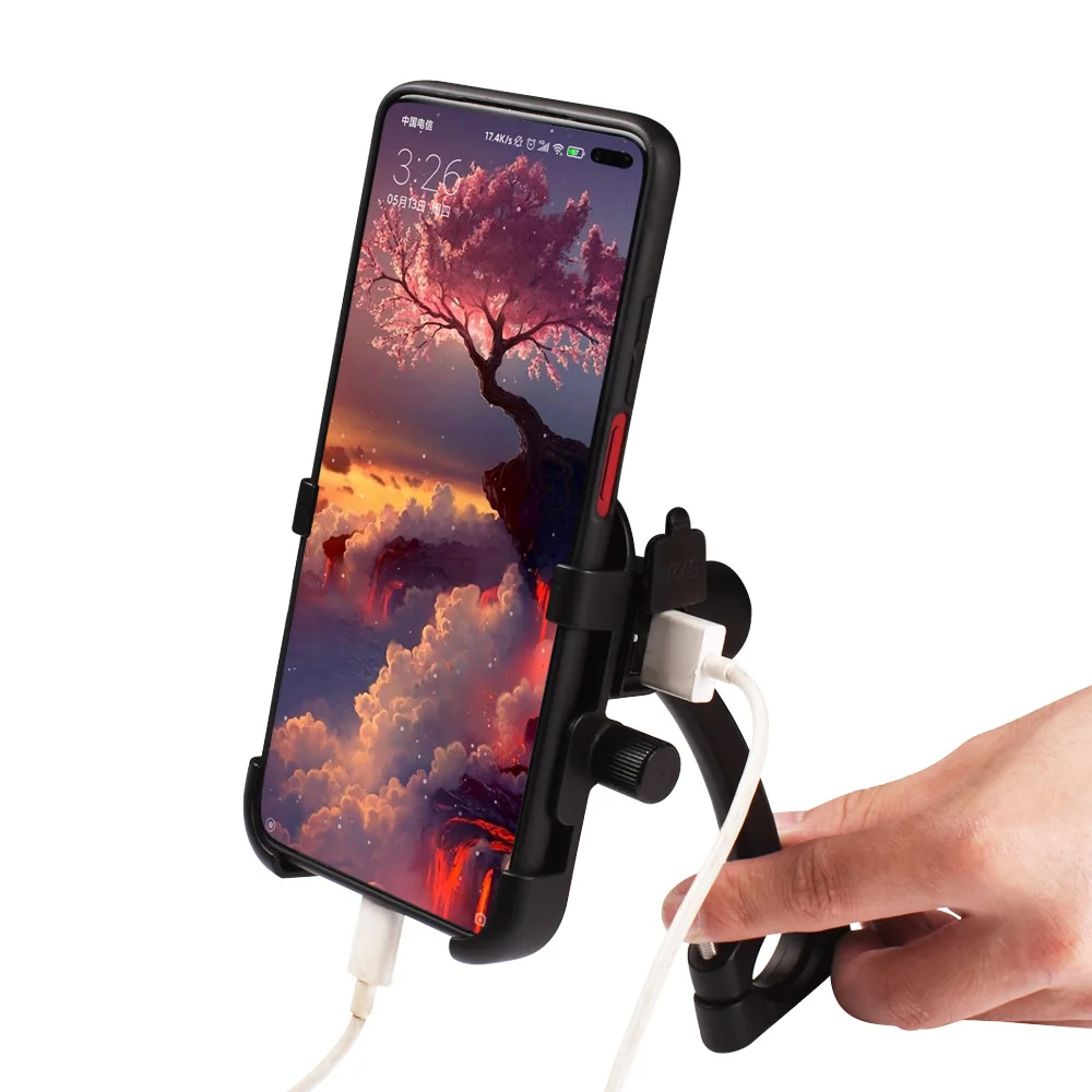 Подставка для телефона велосипедная с USB-зарядным устройством | Автомобили и