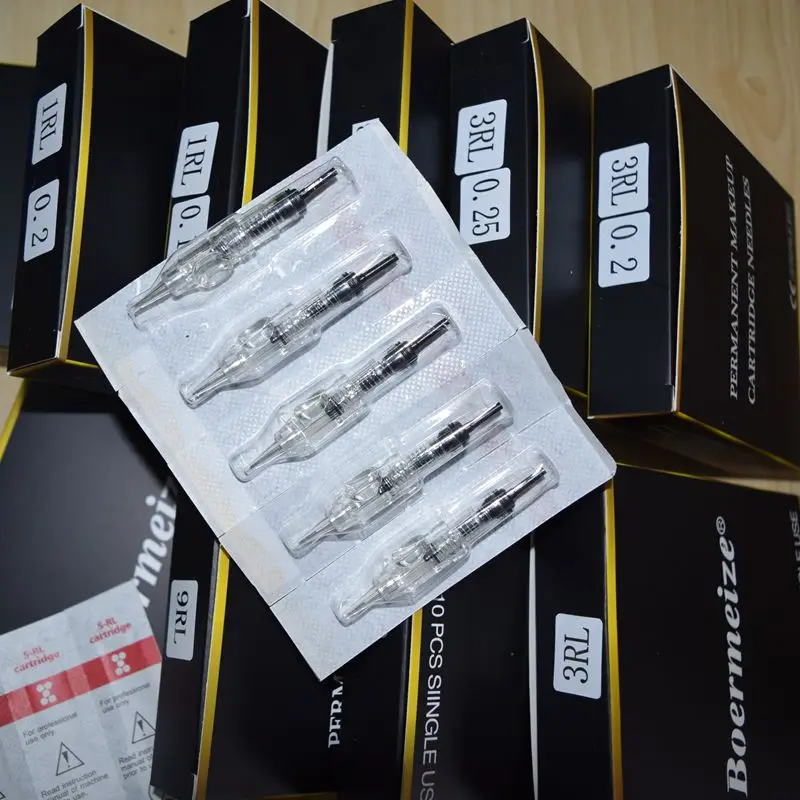 Набор игл для тату машинки 20 шт. Круглый лайнер перманентного макияжа