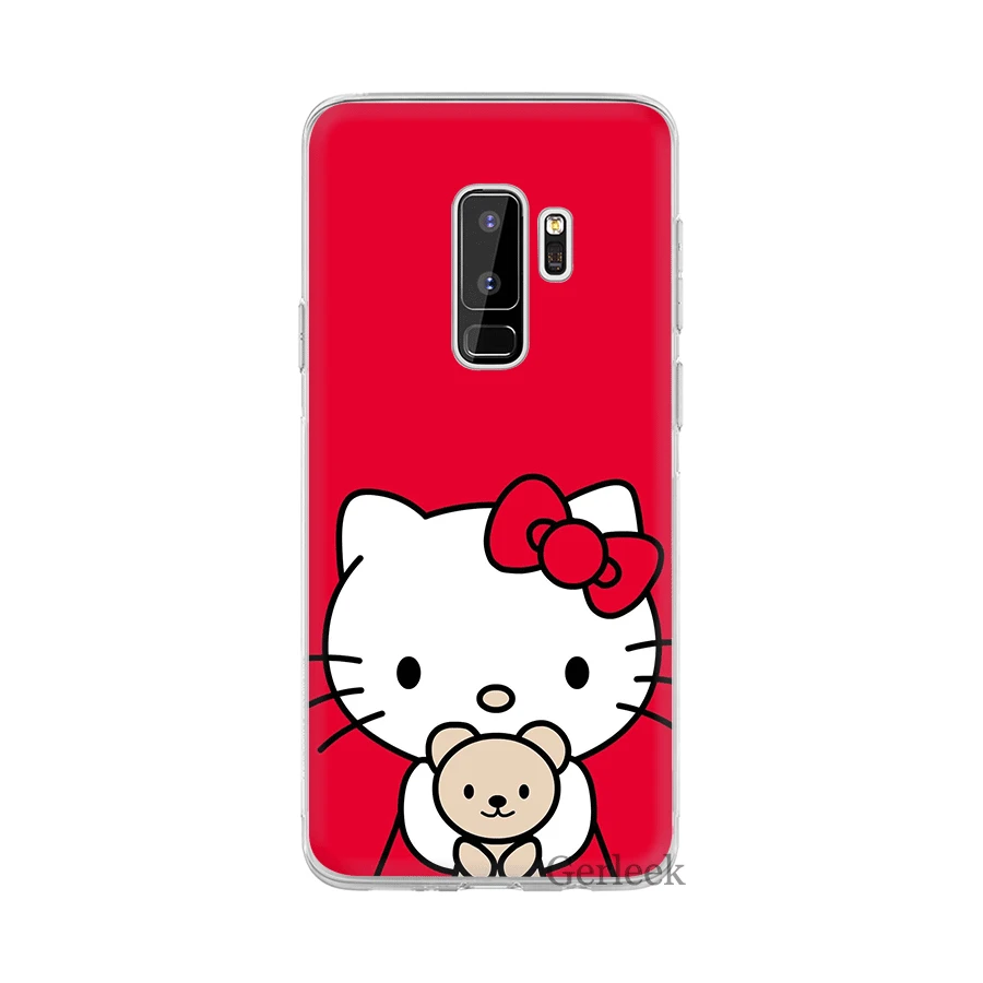 H9 Чехол для телефона для samsung Galaxy M10 M20 M30 M40 S6 S7 край S8 S9 S10 S10e Plus Note 8 9 S3 S4 S5 чехол хорошего симпатичный рисунок «Hello Kitty» - Цвет: H9