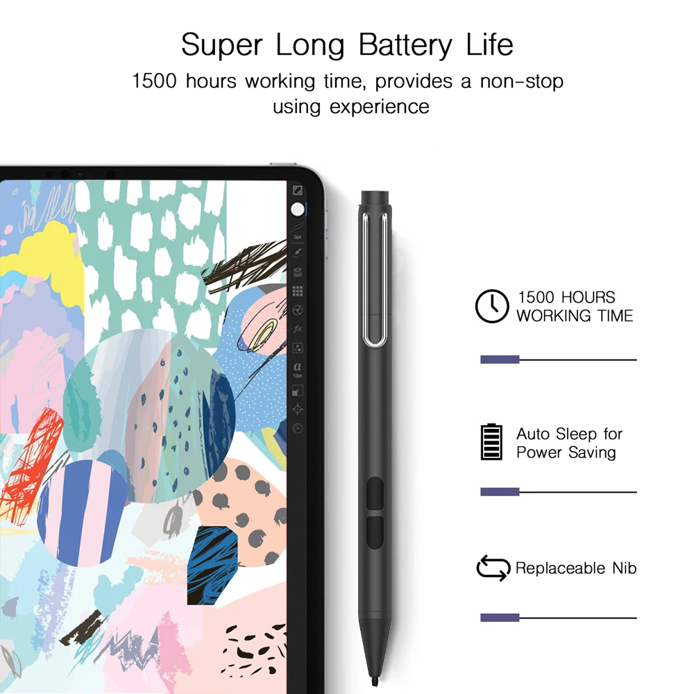 Активный стилус для Microsoft Surface 3 Pro 4 5 Book GO студийный ноутбук HP ENVY X360 ASUS Vivobook DELL Acer |