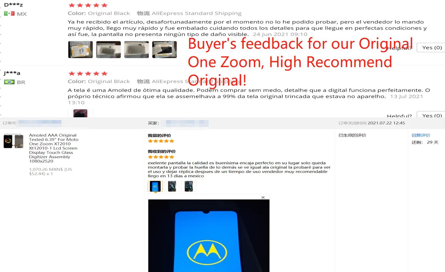 Amoled AAA оригинальный 6 39 &quotдля Moto One Zoom XT2010 Xt12010-1 ЖК-экран дисплей Сенсорное стекло