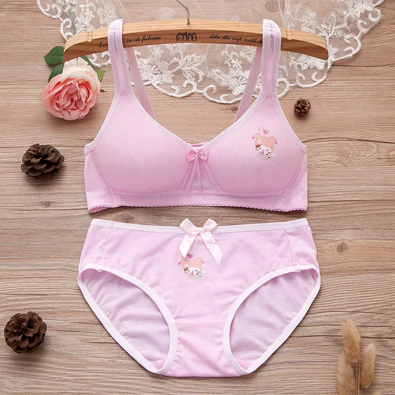 Нижнее белье для девочек хлопковые спортивные бюстгальтеры с чашечками