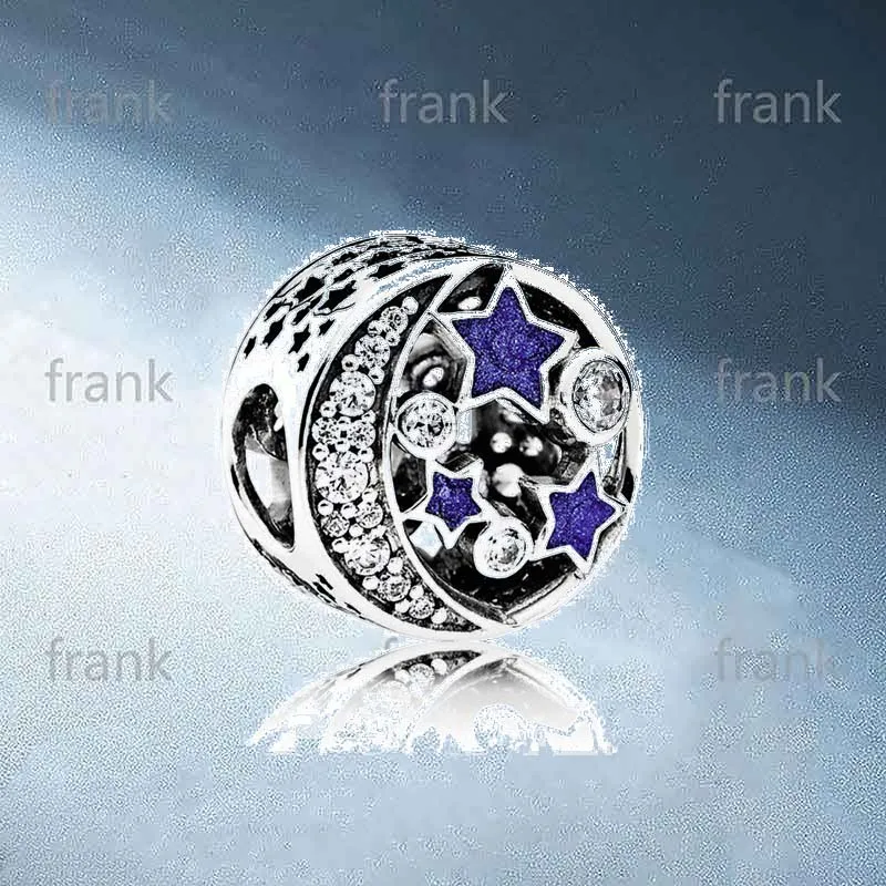 

791992CZ Vintage Night Sky Charm