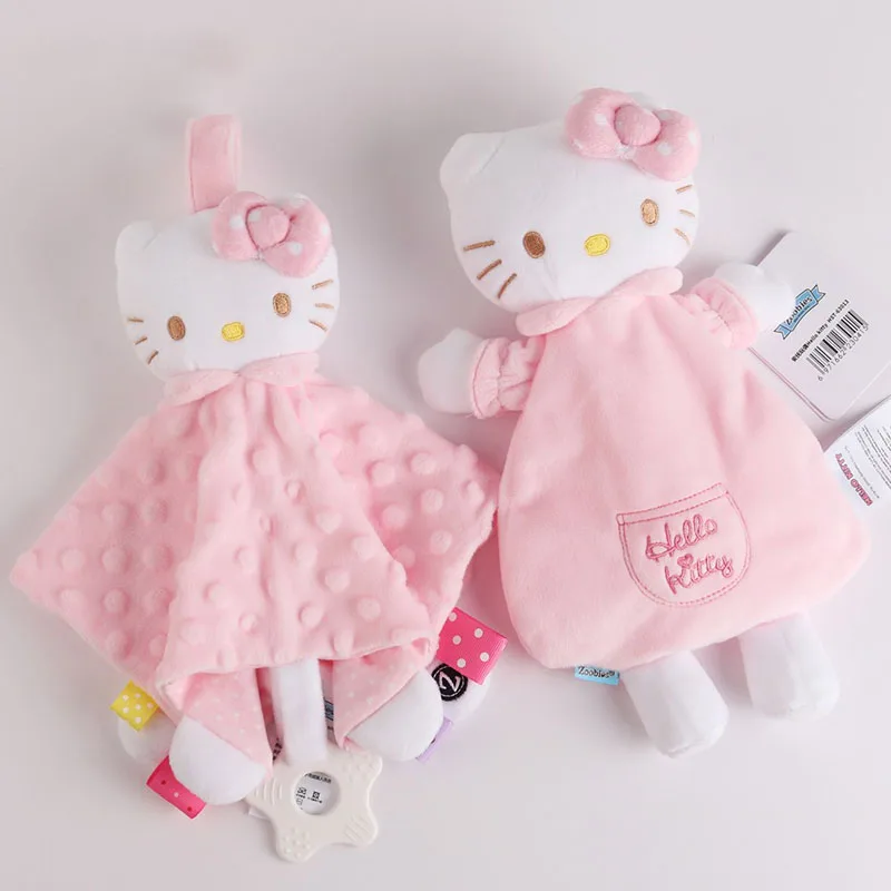 

Спот аниме Kawaii Kitty, Успокаивающая детская шапочка, полотенце, прорезыватель кукла-погремушка, искусство для сна, детский подарок