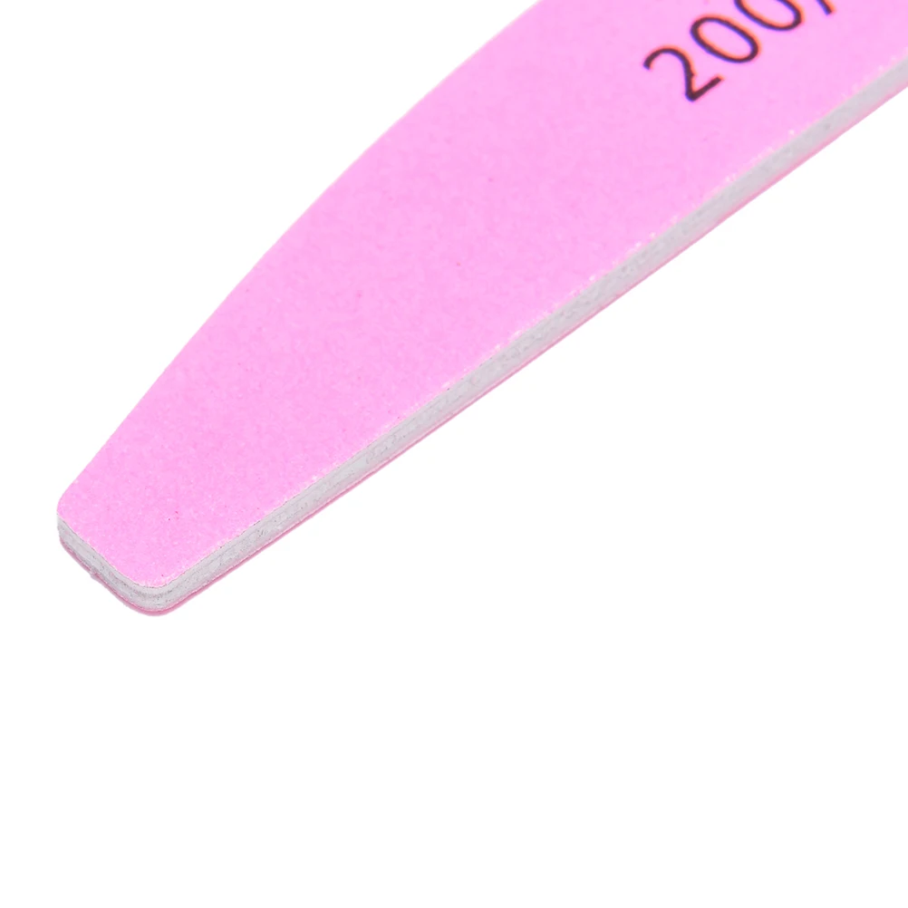 

1Pc Retail Sponge Polishing Block Nail File Buffer Sanding Washable Manicure Tool Pink Double Side 200/240