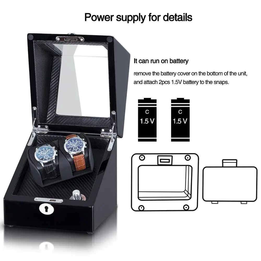 С автоматическим заводом часов держатель дисплей для механических Мини Мотор