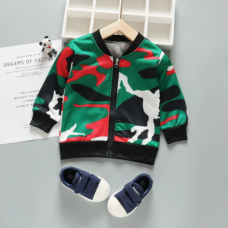 Детская одежда куртка на молнии с длинным рукавом весну и осень бейсбольная