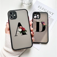 alphabet letter case for iphone 12 pro cases luxury transparent hard for iphone 11 xs max xr 7 8 se 2020 x 6 6s plus mini covers
