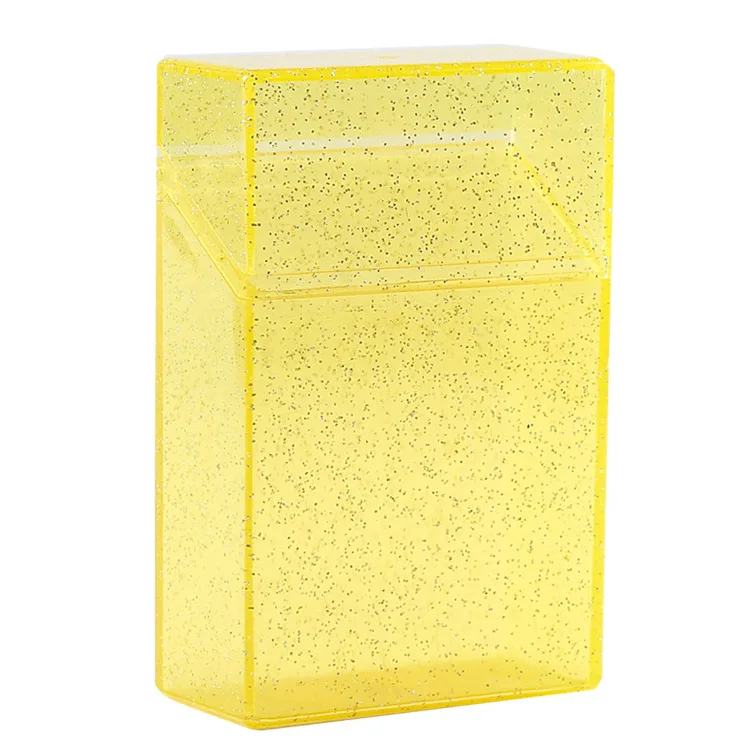 Портативный прозрачный чехол для сигареты цветной порошковый мягкий защитный 20