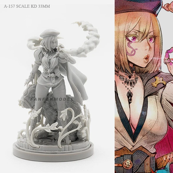 

30MM Resin Kits Beauty Soldier goddess self-assembled A-157