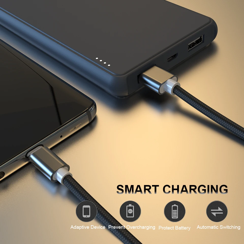 Venroii USB Type C кабель для Samsung S9 S8 Быстрая зарядка мобильный телефон зарядный провод