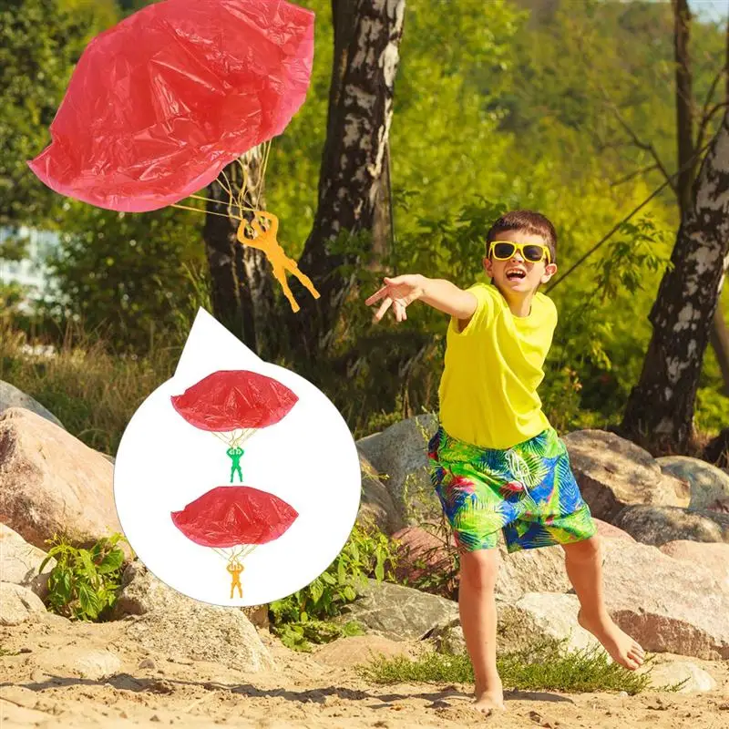 6 шт. игрушечные парашюты метания под водой парашют на открытом воздухе Детские