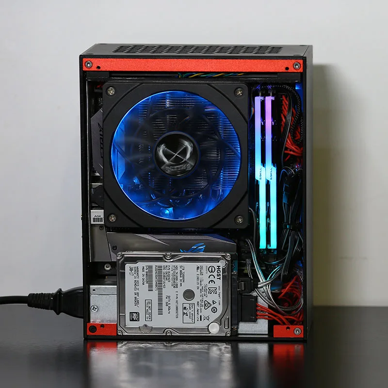 Лучший чехол для HTPC компьютера Mini ITX алюминиевый игровой охлаждающий шкаф ПК мини