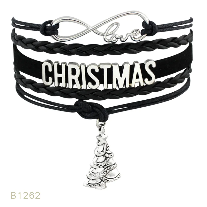 Веселый Рождественский носок для подарков Санта Клаус Снеговик Снежинка