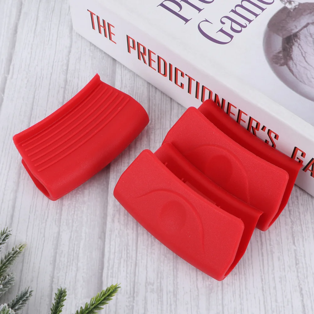 4 шт. силиконовые защитные накладки для ручек кастрюли защита от ожогов|Другие