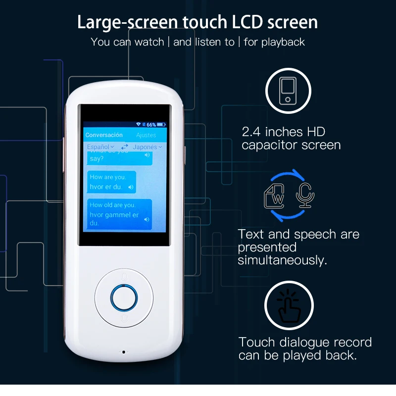 XYCING портативный переводчик в реальном времени мгновенный умный голосовой