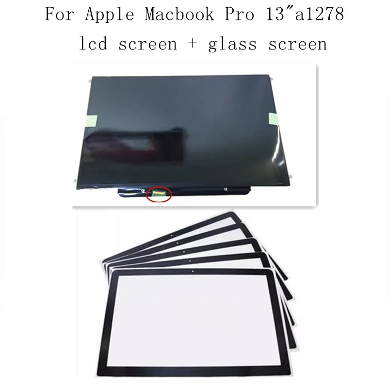 ЖК-панель с внешним фронтальным стеклом для замены Macbook Pro 13 3 '&#x27A1278 дисплей