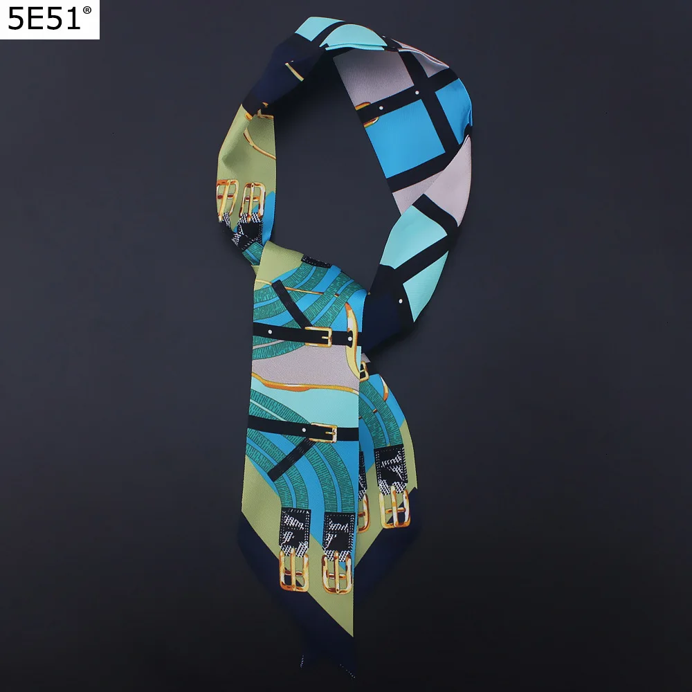 Женская повязка на голову шелковый шарф многофункциональный платок лента