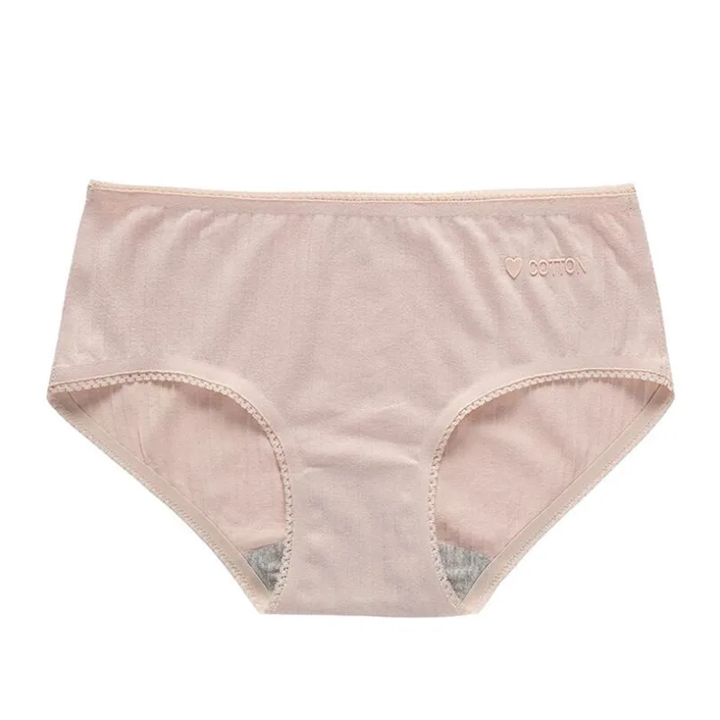 Розовый M-xl женские трусики хлопковые Бесшовные дышащие трусы женские и Женские однотонные Нижнее белье Женские Большие размеры - Цвет: Розовый