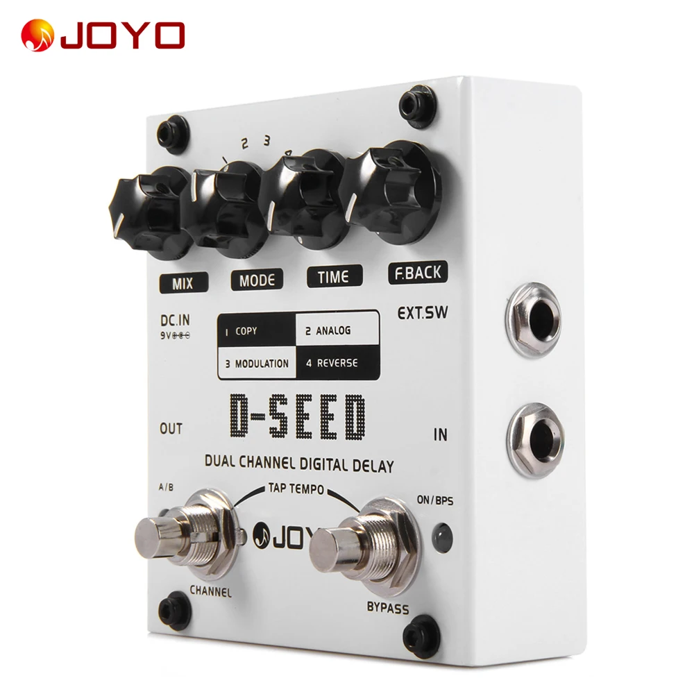 JOYO D-SEED цифровая двухканальная гитарная педаль с четырьмя режимами работы детали