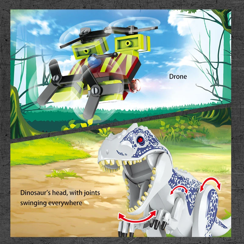 

Technical Ideas Expert Jurassic Dinosaur Animal Park World 2 Building Blocks Dinosaur Bricks Toys for Children Kids Holiday Gift