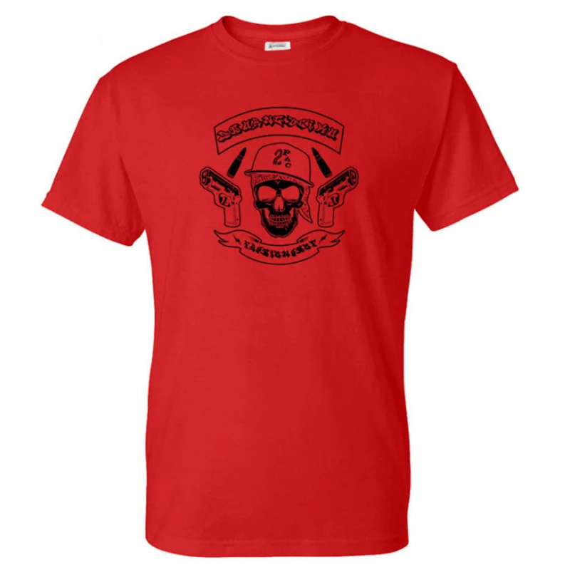 

Trendy 2PAC T-Shirt Skull Double Gun Printed Men/Women Casual Fashion Short Sleeve O-Neck T Shirt High-Quality 100%Cotton Tshirt