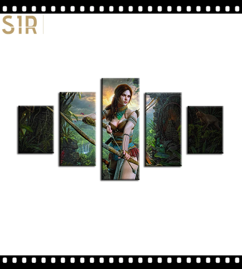 

Плакаты из аниме-фильмов, настенное искусство, 5 шт., Картина на холсте, плакаты, картины, домашний декор, гостиная, HD печатный плакат, настенн...