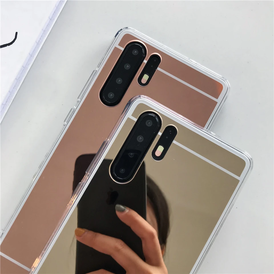 Зеркальный чехол для Huawei P30 Pro P20 P10 Lite Mate 20 Nova 3 4 TPU бампер мягкий Caso Fundas Honor 8A 8X 10 Play 9 P