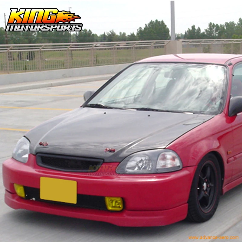 Fit For 96 97 98 Honda Civic DX LX EX EK T-R Front Mesh Black Hood Grille Grill US Domestic Free Shipping | Автомобили и