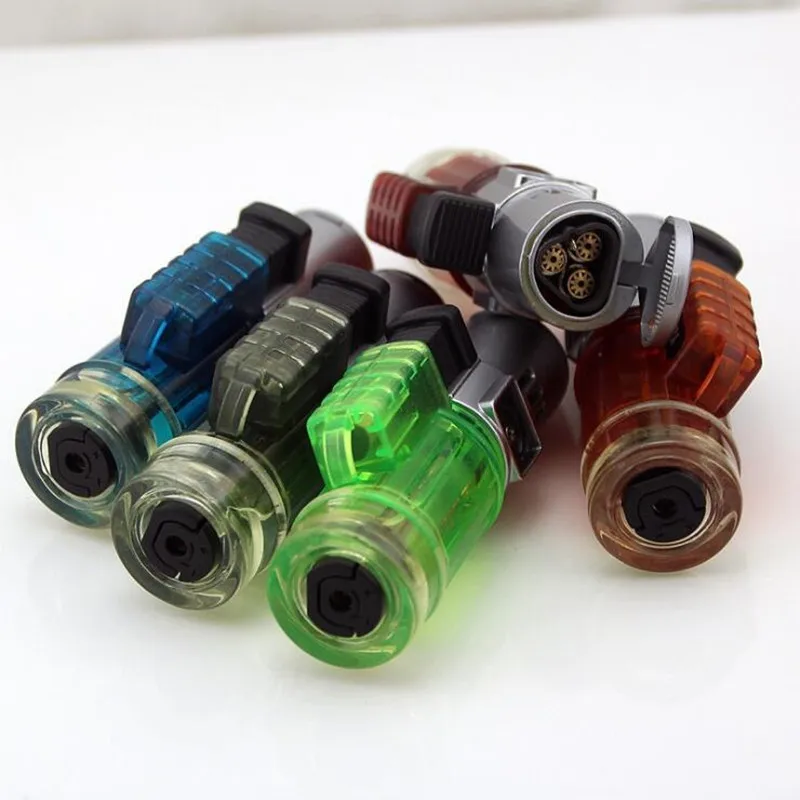 Ветрозащитная Зажигалка Видимый газ Синий Пламя факел турбо распылитель