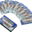 Бритвенные Лезвия для мужчин, 10 лезвий для гладкого бритья, классические, из нержавеющей стали