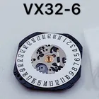 Часы наручные VX32E VX32, оригинальный японский механизм с тремя контактами и шестью окошками, кварцевый механизм без батареек