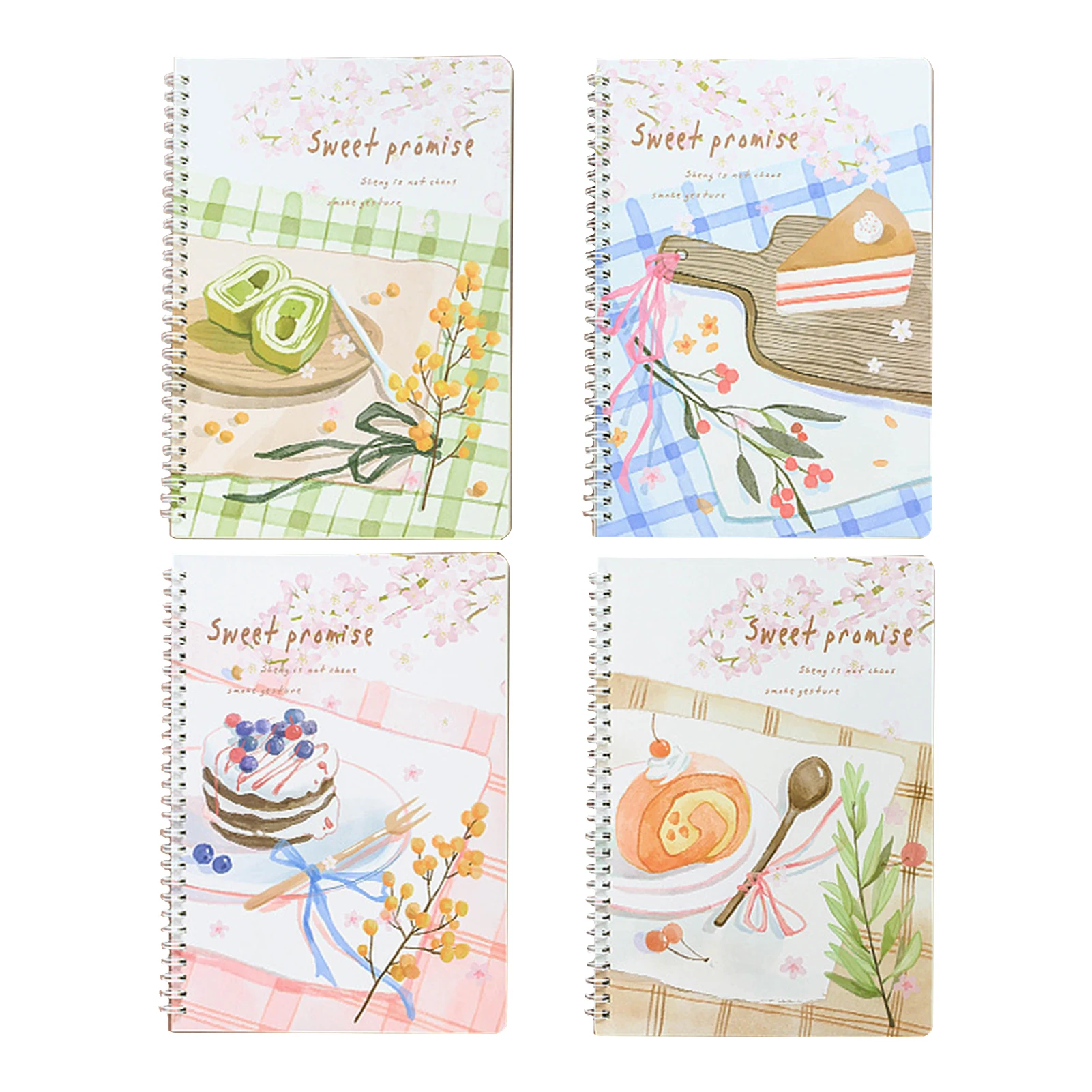 

4pcs/set DIY Students Agenda Cute Planner Travel Lined Dairy Office Portable School Journal Notebook Gift Stationery Writing