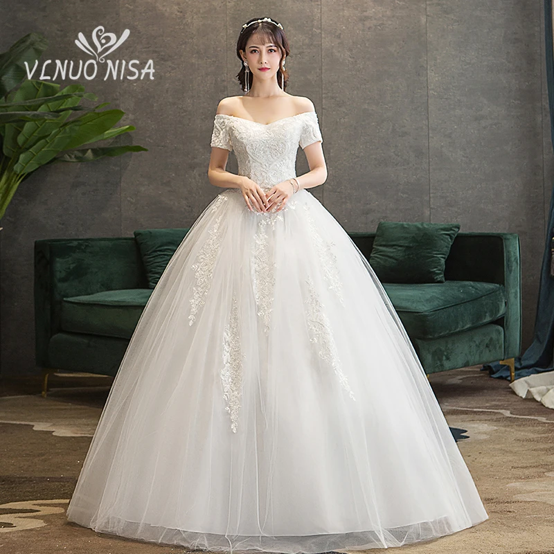 Новинка роскошное кружевное свадебное платье с вышивкой Элегантное V образным