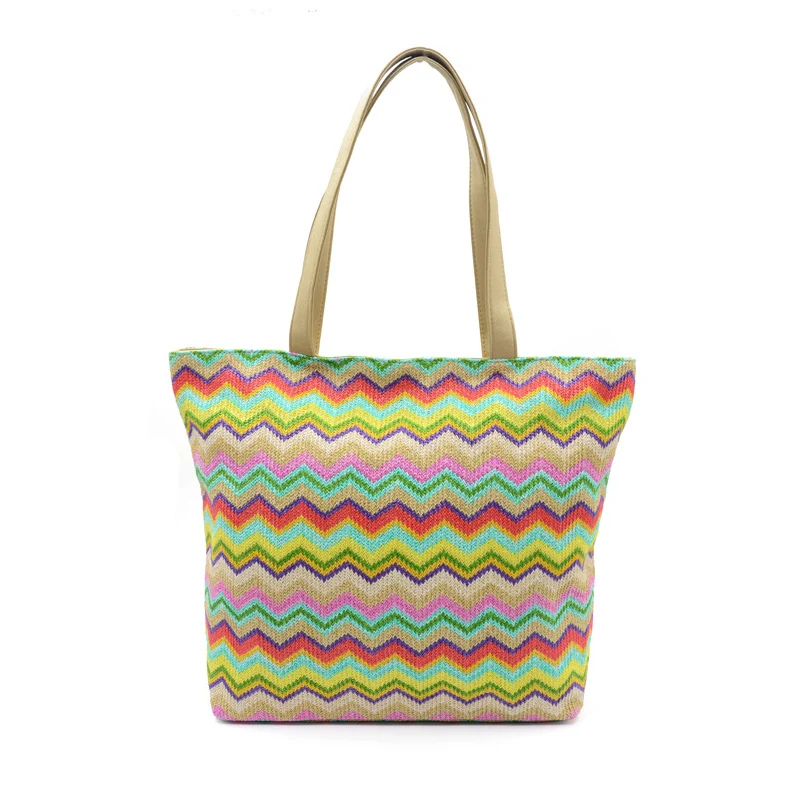 Женская тканая сумка тоут в стиле бохо сумки на плечо летняя пляжная