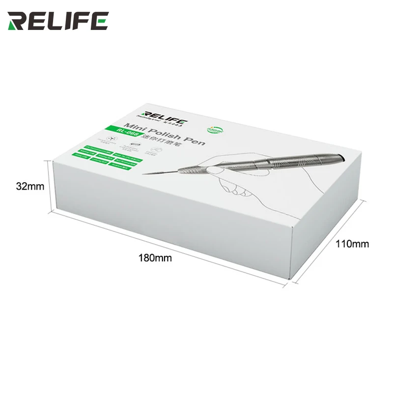 

RELIFE RL-068 Mini Speed Regulation Polish Pen Electric Drill Engraving/Grinding/Drilling/Cutting/Cleaning Multiple Functions