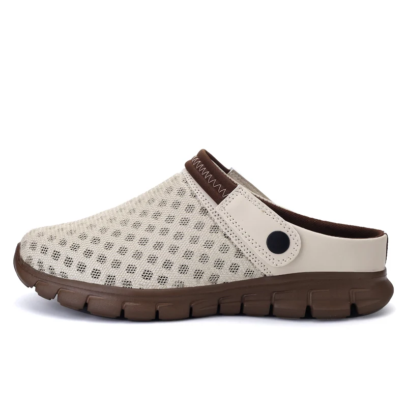 Шлепанцы Ngouxm женские дышащие сетчатые легкие сланцы плоская подошва модные