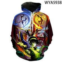 아바타 마지막 Airbender 인쇄 된 3D 멋진 후드 남성 여성 어린이 패션 스웨터 Streetwear 소년 소녀 키즈 의류 탑스