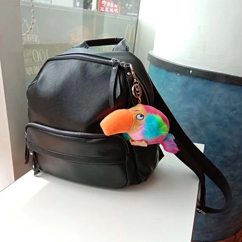

1pcs 10cm Little Flamingo Toucan Plush Toys Stuffed plush Animals Soft Toy Keychain Key Ring Girls Bag Little Pendant Decoration