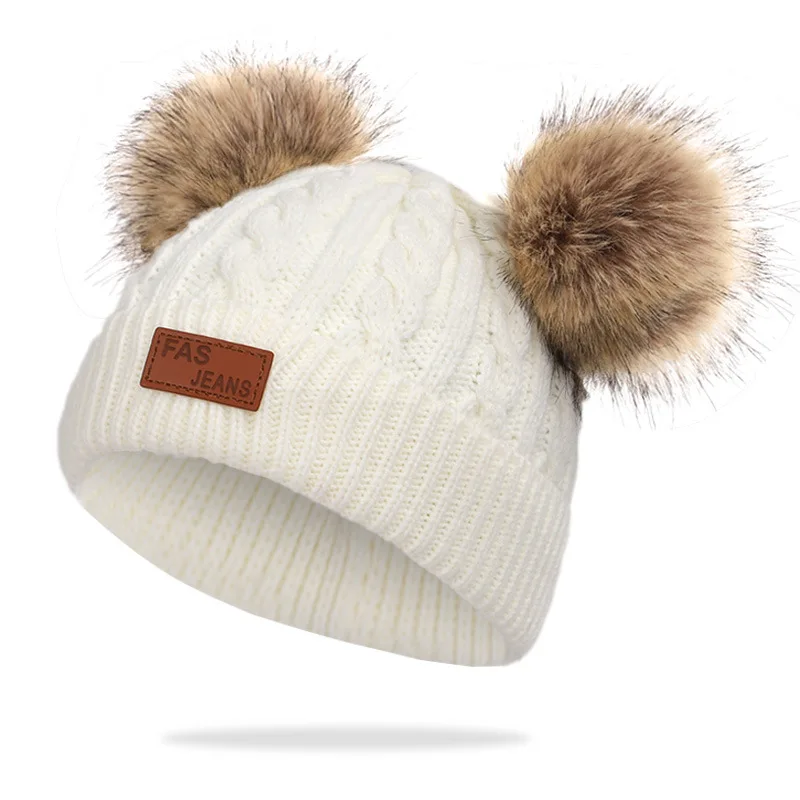 Новинка сезон осень зима детские мягкие хлопковые шапки Skullies Beanies теплые вязаные
