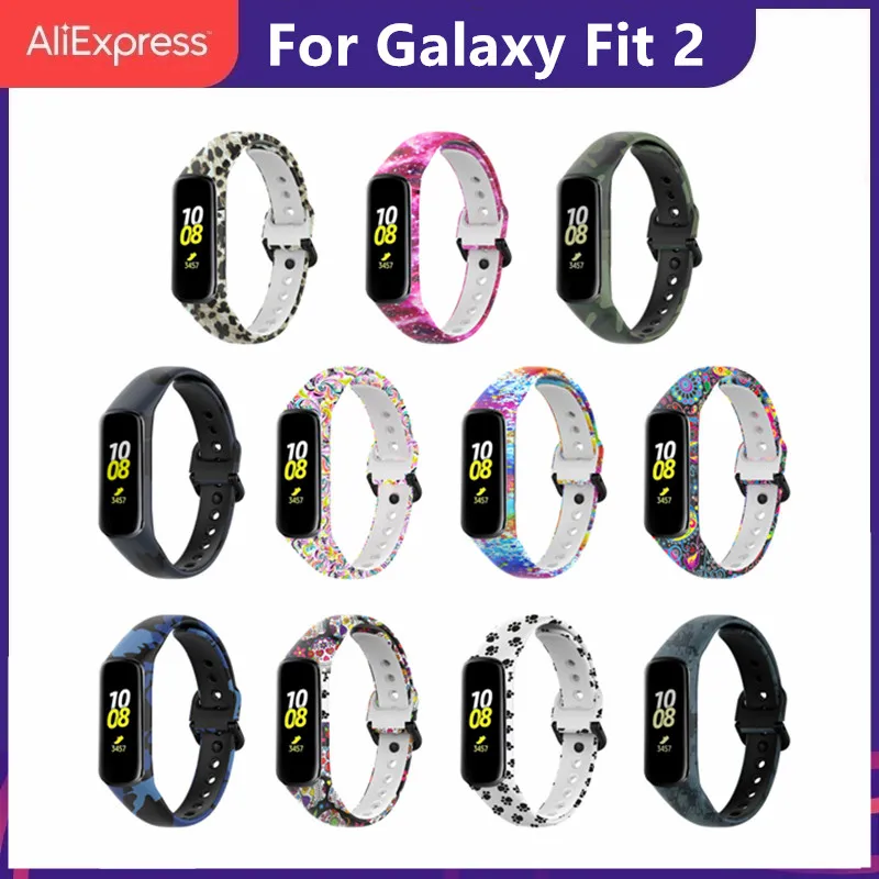 

Модный силиконовый ремешок для Samsung Galaxy Fit2, ремешок для часов, ремешок для часов, сменный ремешок для Galaxy Fit 2