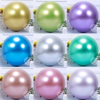 25pcs 51012inch metallic balloons birthday party decoration wedding background layout gold silver blue pink chrome balloon