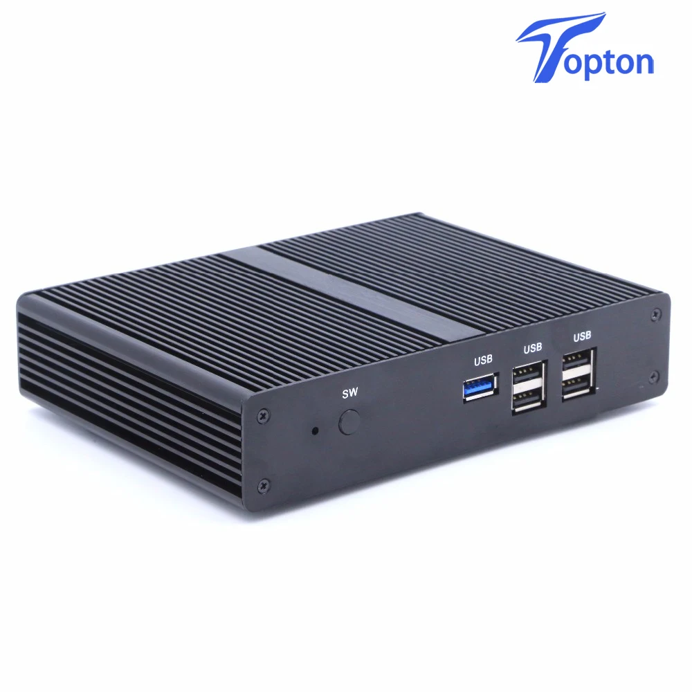 2020 Topton Intel четырехъядерный безвентиляторный мини ПК J1900 Max 2 42 GHz HD Graphics 1080P HTPC TV Box