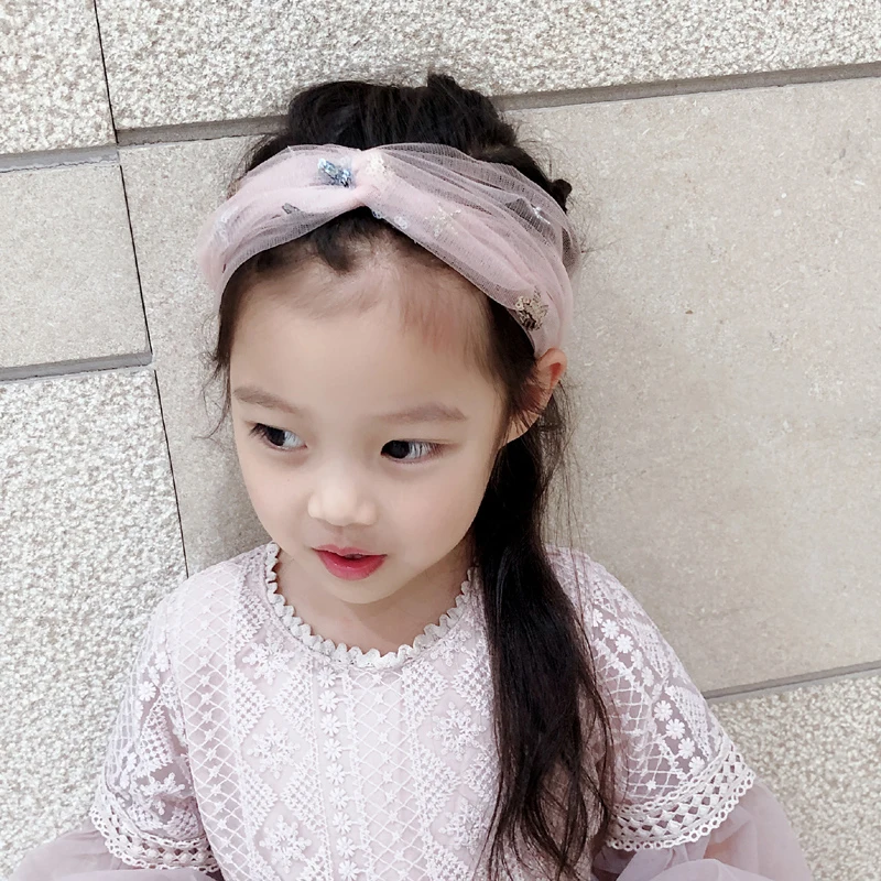 Женские кружевные сетчатые аксессуары для волос в виде тюрбана эластичная чалма