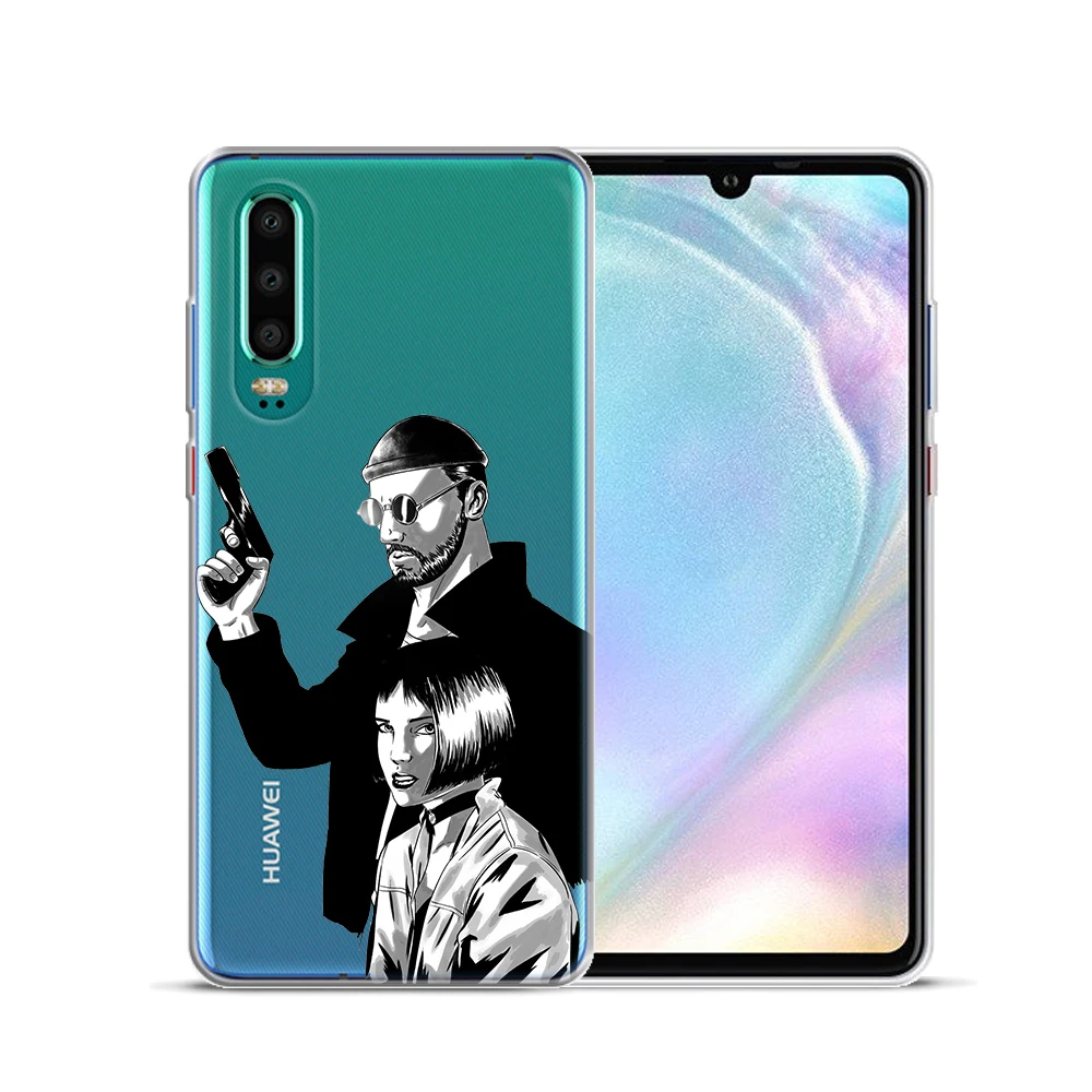 Movie Leon And Mathilda Silicone Phone Case For Huawei P30 Lite Pro P10 P20 2019 P8 2017 Nova 3i 3 Y9 2018 | Мобильные телефоны и