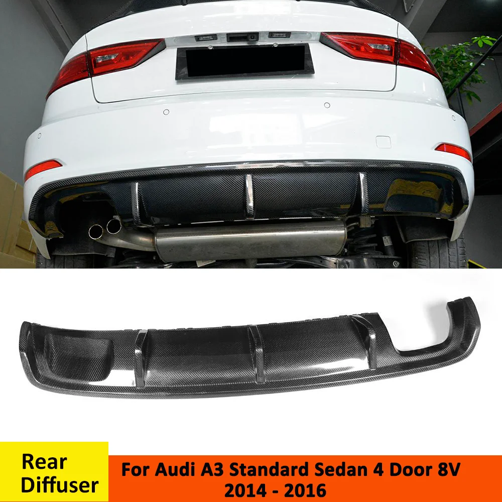 Для Audi A3 Стандартный Седан 4 двери 8 в 14 16 автомобильный диффузор губа на задний